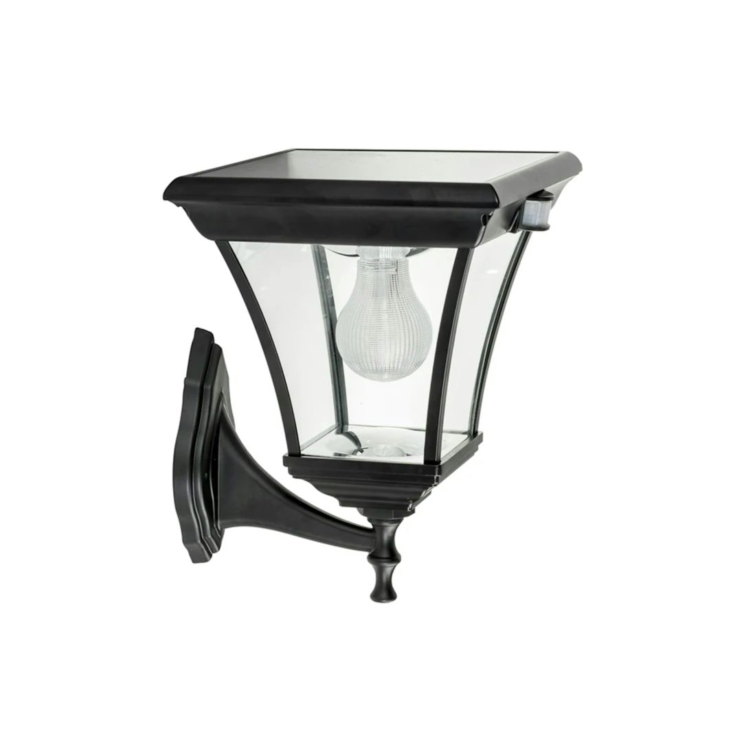 Curved Solar Lighting Direct Traditional Flat-Top Solar LED Wall Light with Motion Sensor