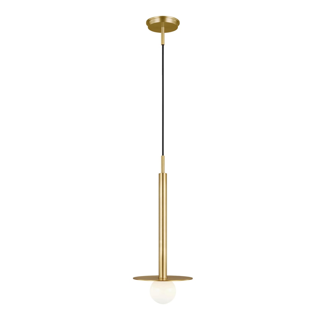 Burnished Brass Kelly Wearstler Nodes 1 Light Medium Pendant by Visual Comfort Studio