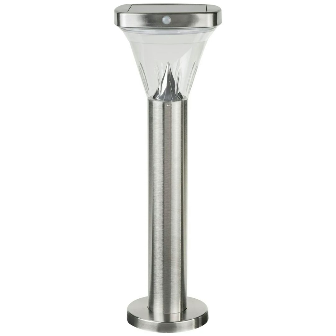 Squared Solar Lighting Direct Modern Solar Garden Bollard with Sensor