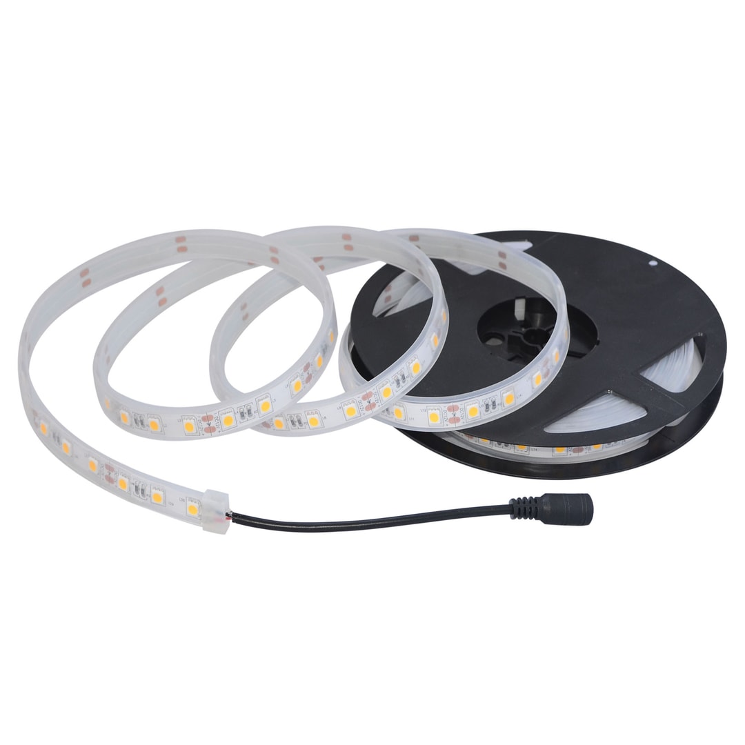 1 Meter - Warm White Martec Taipan DIY IP65 LED Strip Light With Silicone Sleeve Diffuser - Complete Kit