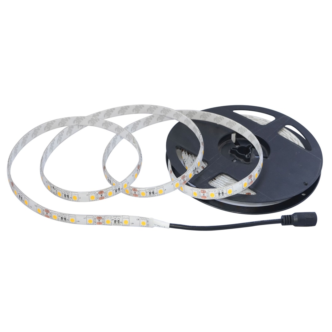 1 Meter - Warm White Martec Taipan DIY IP54 LED Strip Light Glue Back - Complete Kit