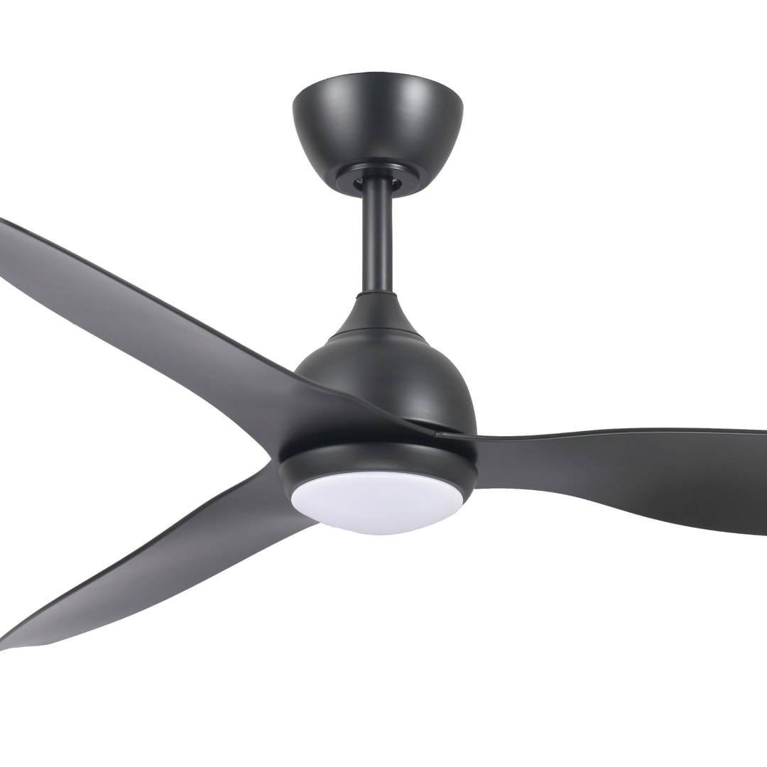 Black Fanco Eco Style DC 52" Ceiling Fan With Remote and CCT LED Light